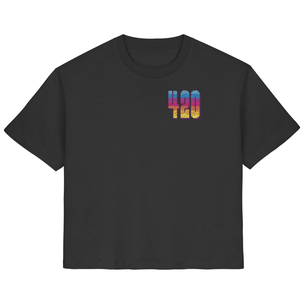 420 Regenbogen Lettering - Ladies Organic Shirt (XS)