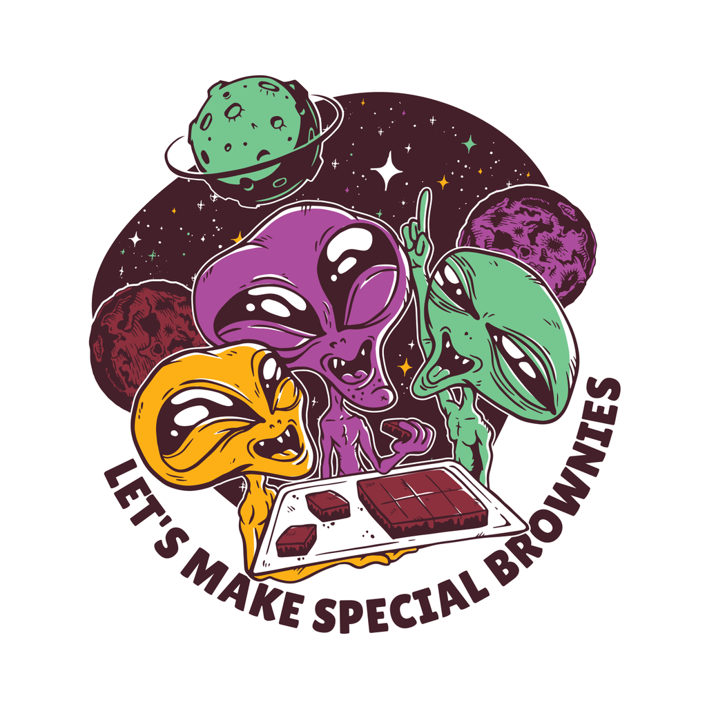 Let's Make Special Brownies - Ladies Organic Shirt (XS)