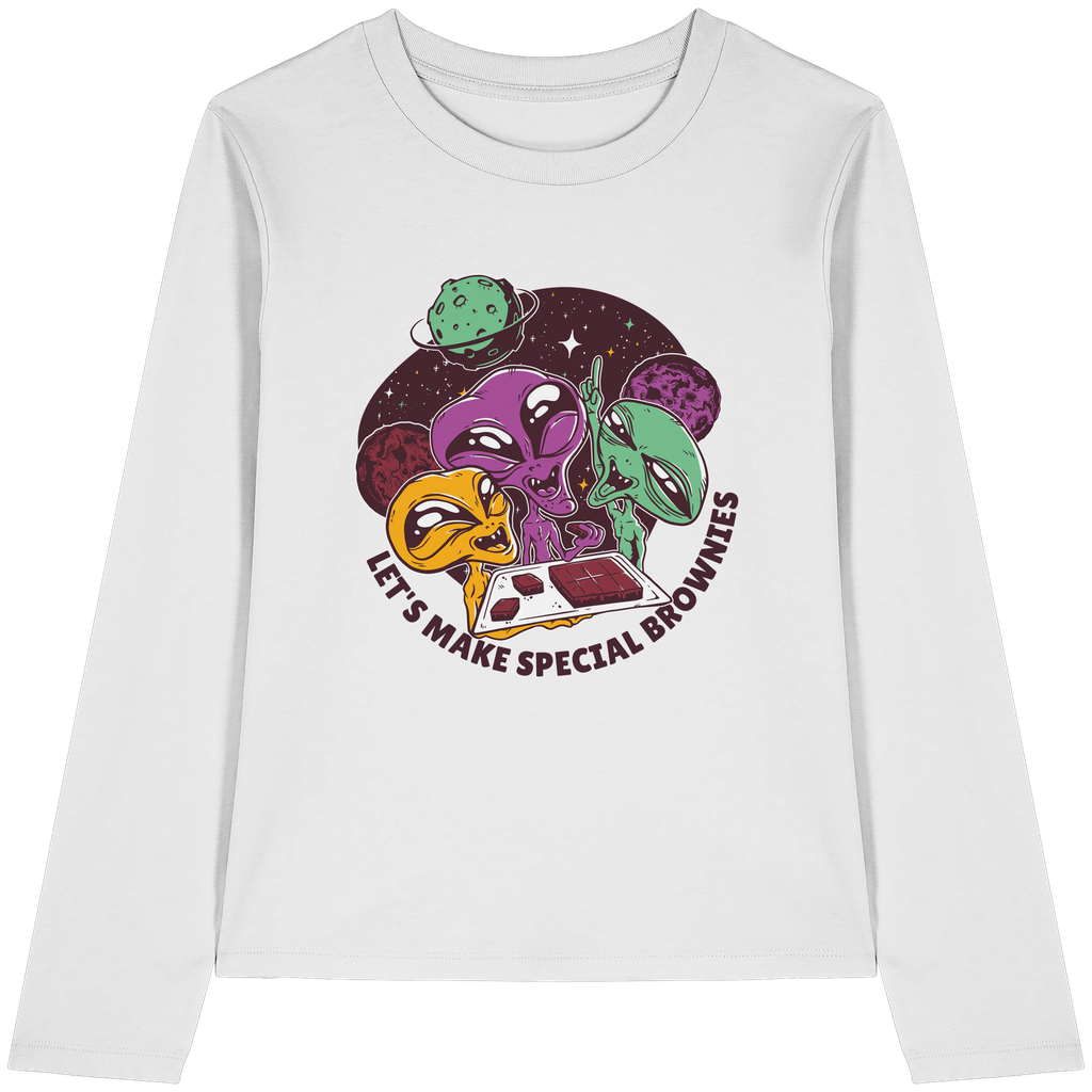 Let's Make Special Brownies - Womens Organic Longsleeve T-Shirt (XS)