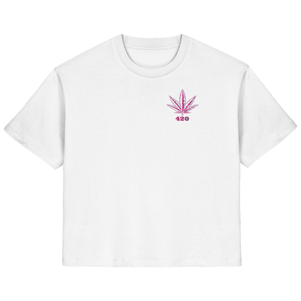 420 Hanfblatt Retro - T-Shirt