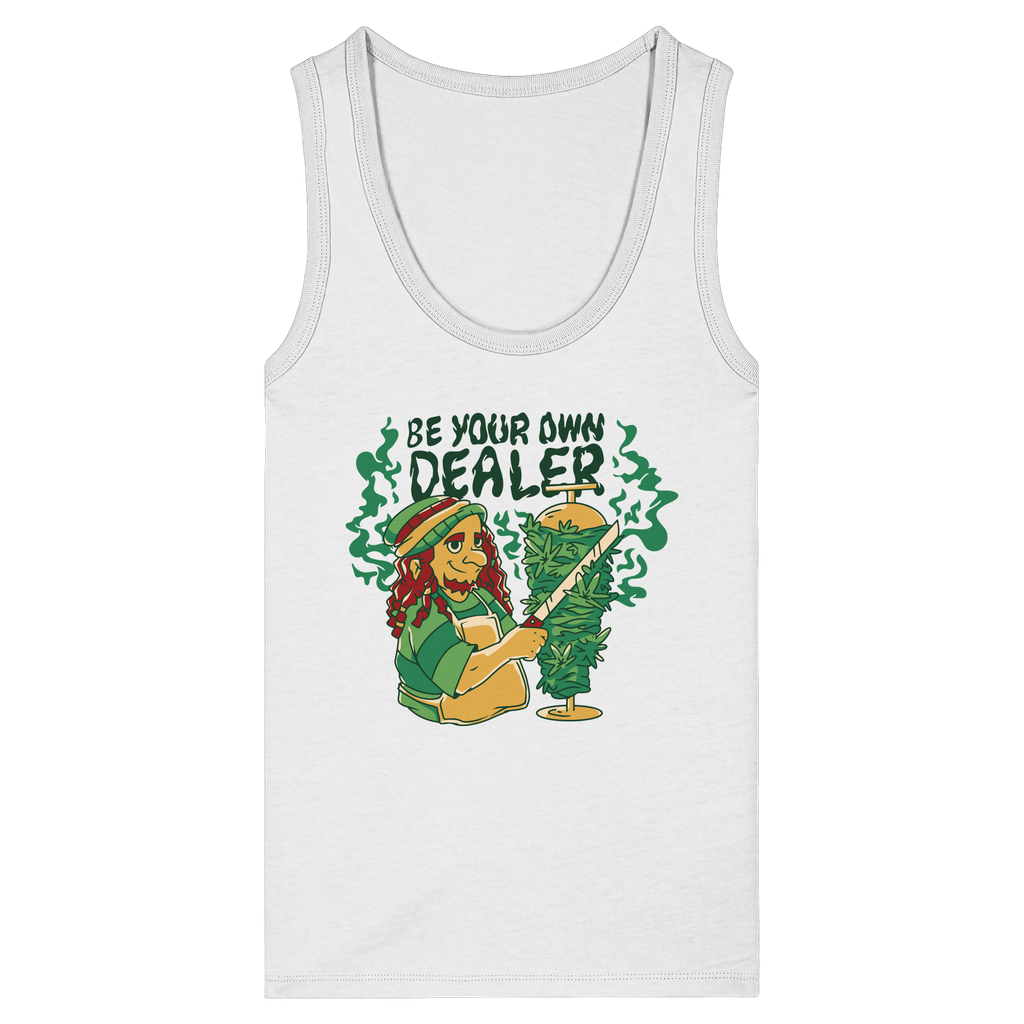Be Your Own Dealer - Womens Organic Fitted Tank Top
