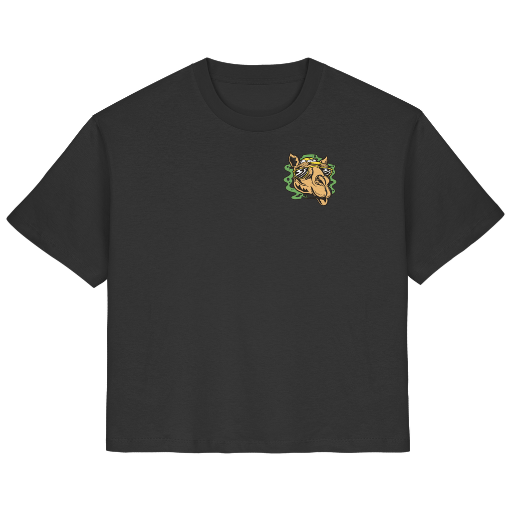Kiffer-Kamel mit Sonnenbrille - Ladies Organic Shirt (XS)