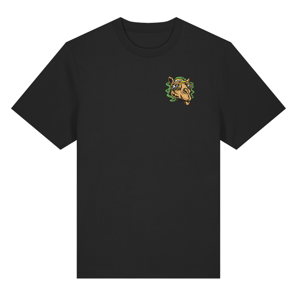 Kiffer-Kamel mit Sonnenbrille - Organic Heavy T-Shirt (XS)