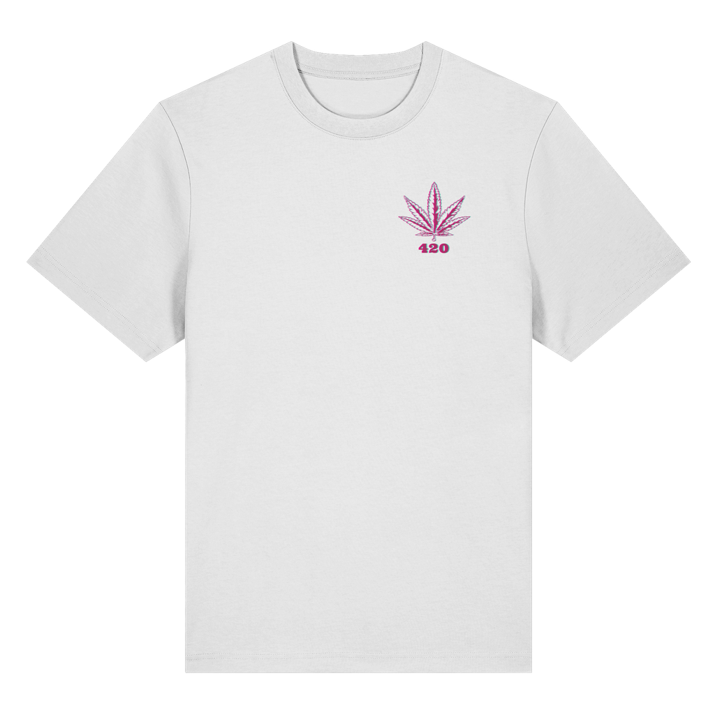 420 Hanfblatt Retro - T-Shirt